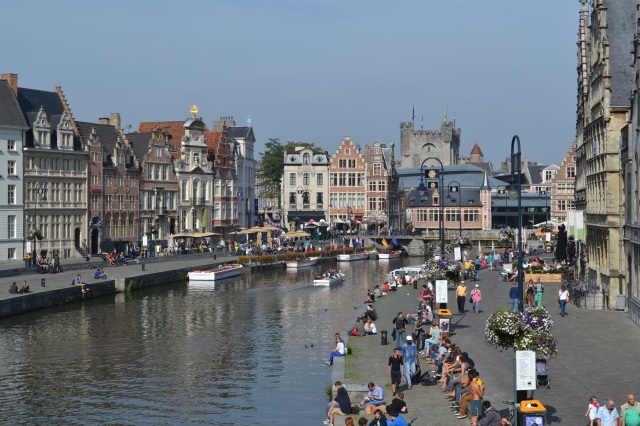 The old port in Ghent, Belgium